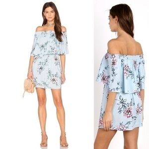 NWT SMYM Casita Wildflower Breeze blue mini dress KK4